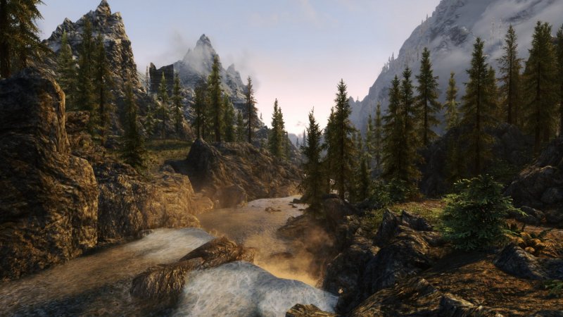 Falls west of Riverwood